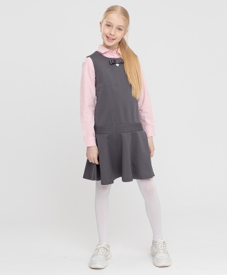 Сарафан серый Button Blue, школьная форма для девочек  фото, kupilegko.ru